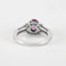 Bague 49 Bague en Or Blanc, saphir & diamants 58 Facettes