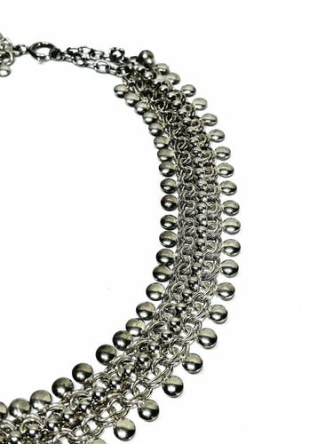 Collier Collier à motif de boules en argent 58 Facettes