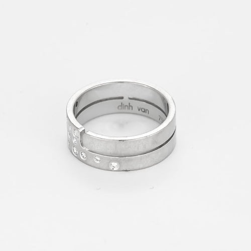 Bague 53 DINH VAN - Bague Seventies Diamants 58 Facettes SNA1878