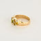 Bague 56 Bague en or jaune, péridot et citrines 58 Facettes MON0771