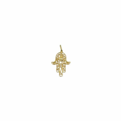 Pendentif Pendentif or jaune main de Fatma 58 Facettes
