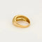 Bague 59 Bague bandeau or jaune et diamants 58 Facettes CAL2259