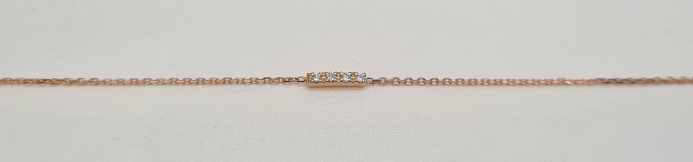 Bracelet Bracelet en Or rose, diamants 58 Facettes