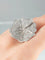Bague 55 Bague Fleur pavage diamants 58 Facettes