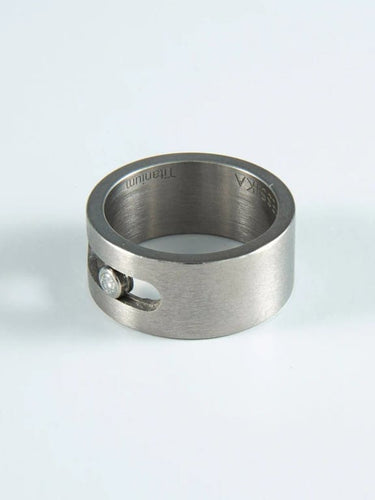 Bague 58 Bague Messika Move titanium et diamant 58 Facettes