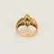 Bague or jaune, tourmaline rose et verte et diamants 58 Facettes AUX1017