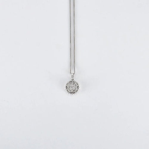 Collier Collier en Or Blanc & diamants 58 Facettes