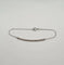 Bracelet Bracelet or blanc serti d’une barrette de diamants 58 Facettes