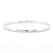 Bracelet Bracelet Demi-jonc plat or blanc 58 Facettes
