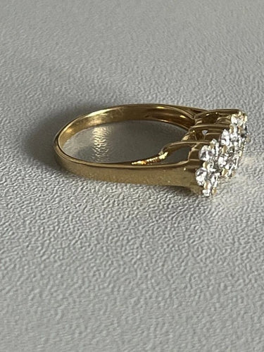 Bague 52 Bague Jarretière Or Jaune Diamants 58 Facettes 5208