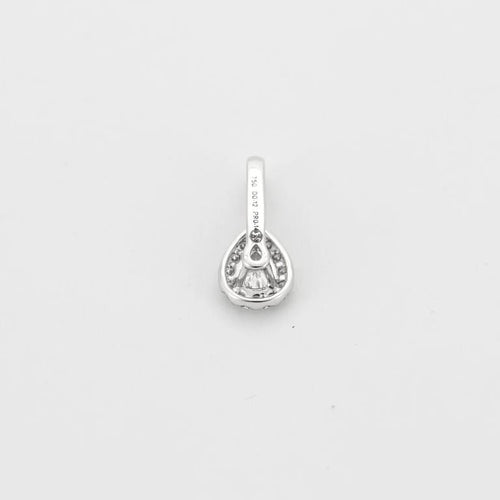 Pendentif Pendentif or blanc 18 carats diamants 58 Facettes