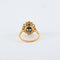 Bague 47 Bague en or jaune, diamants & saphir 58 Facettes