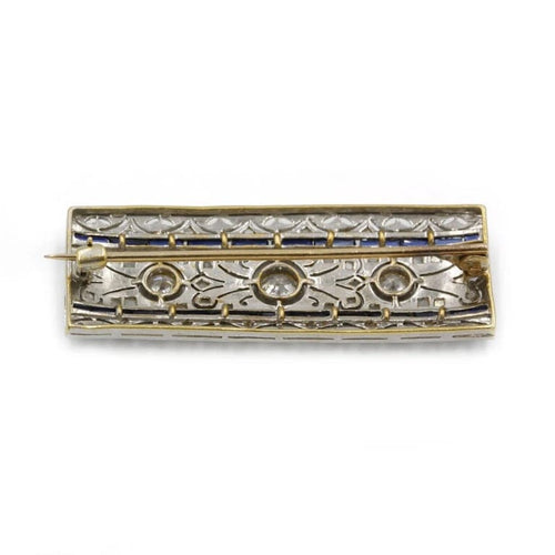 Broche Broche Or, Platine, diamants & saphirs 58 Facettes 220079R