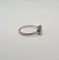 Bague 53.5 Bague or blanc sertie de 2 diamants anciens 58 Facettes