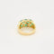 Bague 54 Bague trois rangs en or jaune 18k et émeraudes, diamants 58 Facettes ALGU34