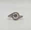 Bague 47 Bague or blanc diamants naturels 58 Facettes