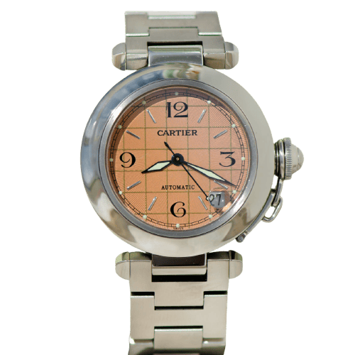 Montre Cartier Pasha - Montre en acier, réf. 2324, calibre 049 58 Facettes 3092