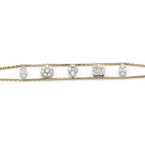 Bracelet Bracelet Or bi-colore Pampilles - DJULA 58 Facettes 250409R