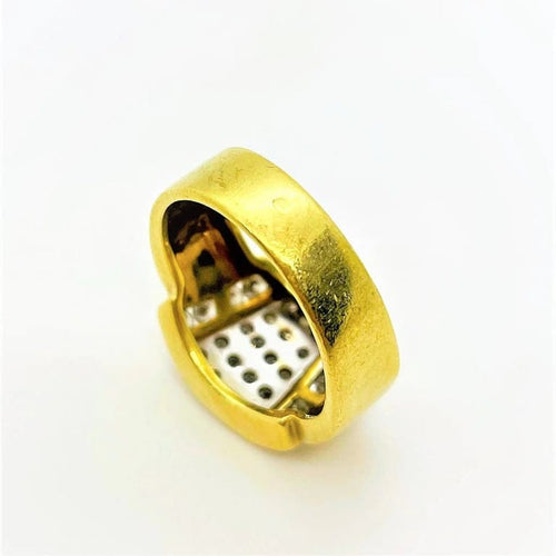 Bague 53.5 Bague Or Pavage Diamants 58 Facettes 20400000597