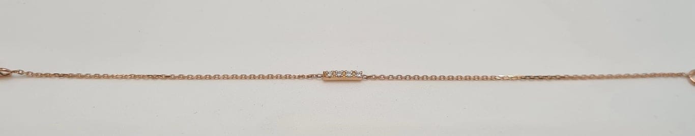Bracelet Bracelet en Or rose, diamants 58 Facettes