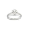 Bague 53 Solitaire en or blanc, diamant 58 Facettes 230018R