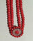 Collier Collier ancien 2 rangs de corail facetté avec motif central - 19ème siècle 58 Facettes