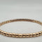 Bracelet Bracelet or rose 18 carats en billes d’or et barrette de diamants naturels 58 Facettes