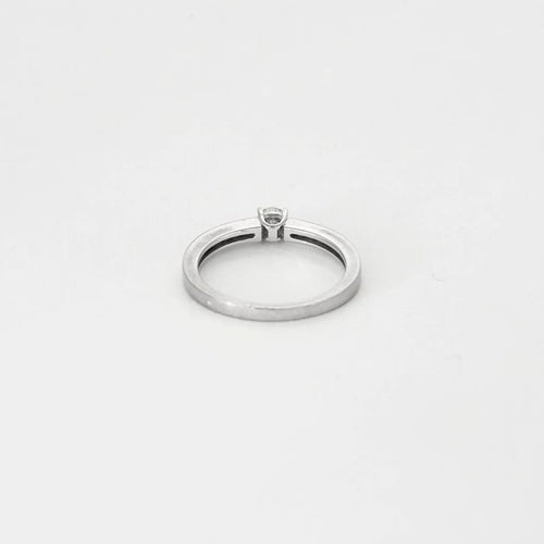 Bague 52.5 Solitaire - Bague en or blanc 18K et diamants 58 Facettes 58FC155