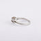 Bague 55 / Blanc/Gris / Or 750 Bague Solitaire Diamant 0.25 carat 58 Facettes 210146R