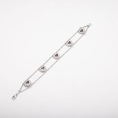 Bracelet Bracelet en Or gris, améthystes 58 Facettes