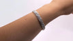Bracelet Bracelet Art Déco or jaune et or blanc, diamants 58 Facettes 2350