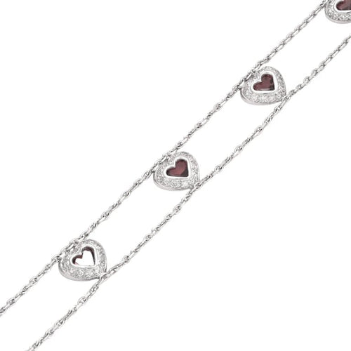 Bracelet Bracelet en Or gris, améthystes 58 Facettes