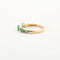 Bague 53 Bague Or jaune Emeraude Diamants 58 Facettes