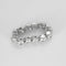 Bague 51 Bague souple sertie de diamants en or gris 18k 58 Facettes JRW0025-51