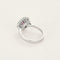 Bague 51.5 Bague marguerite en or gris 18k, rubis ovale et diamants 58 Facettes BA214