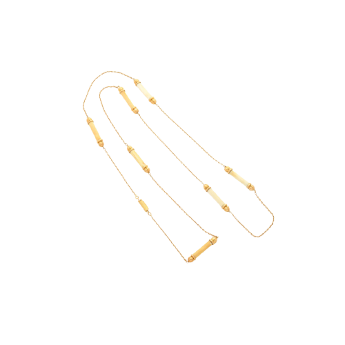 Collier Cartier - Collier sautoir en or jaune 18k et ivoire 58 Facettes 22775