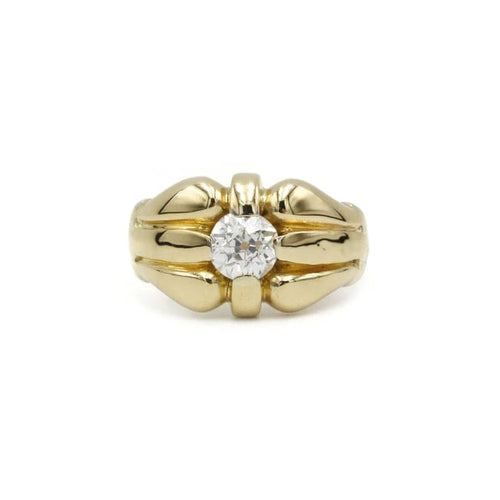 Bague 47 Bague en or jaune 750 sertie d’un diamant taille ancienne 58 Facettes 240048SP