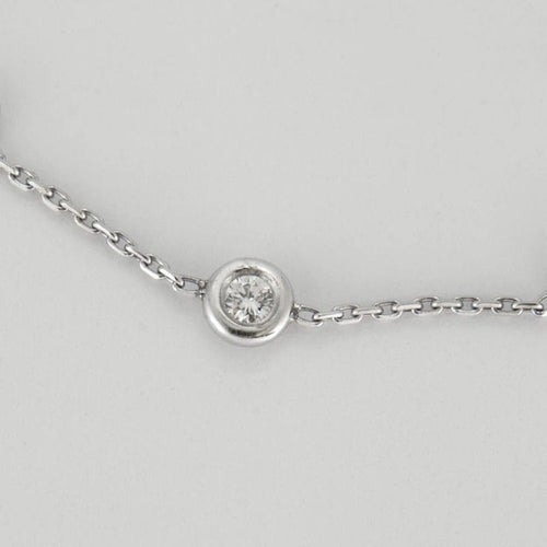 Bracelet Bracelet or blanc 3 diamants 58 Facettes