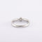 Bague 51 / Blanc/Gris / Platine 900 Bague Solitaire 0.25 carat 58 Facettes 140490R