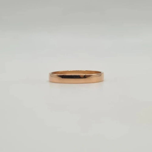 Bague 59 Alliance or rose 18 carats 58 Facettes