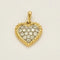 Pendentif Van Cleef & Arpels - Pendentif cœur pavé de diamants en or jaune et platine 58 Facettes MB6