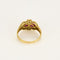 Bague 53 Bague en or jaune rubis de synthèse et diamants 58 Facettes ROD4447X2