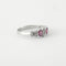 Bague 54 Bague Saphirs roses et éclats de diamants 58 Facettes