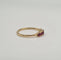 Bague 51 Bague or jaune 18 carats sertie de rubis 58 Facettes