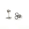 Boucles d'oreilles Boucles d'oreilles fleurs or blanc diamants 58 Facettes