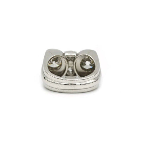 Bague 57 Bague Platine & diamants 58 Facettes 240116R