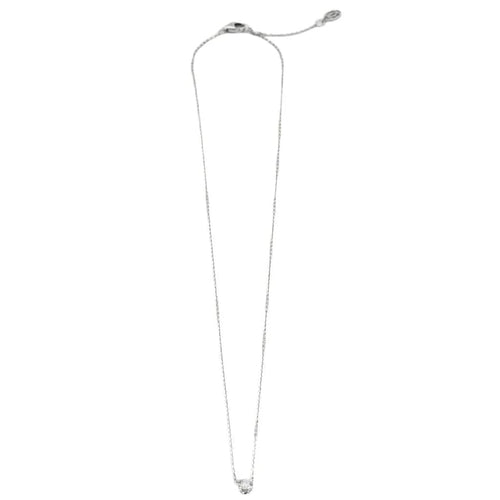 Collier Cartier - Collier chaîne fine en or gris et diamant 0,32 ct 58 Facettes AB