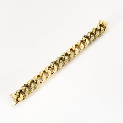 Bracelet Elegant Bracelet gourmette en Or jaune 18k 58 Facettes CAN1533