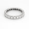 Bague 52 Alliance américaine en or blanc et diamants 58 Facettes 58FC114