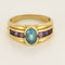 Bague 52.5 Bague en or jaune, topaze et améthyste 58 Facettes CHAL1442X2